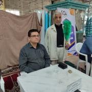 برپایی میز خدمت صندوق بازنشستگی کشوری مدیریت استان خوزستان در مصلی مهدیه اهواز