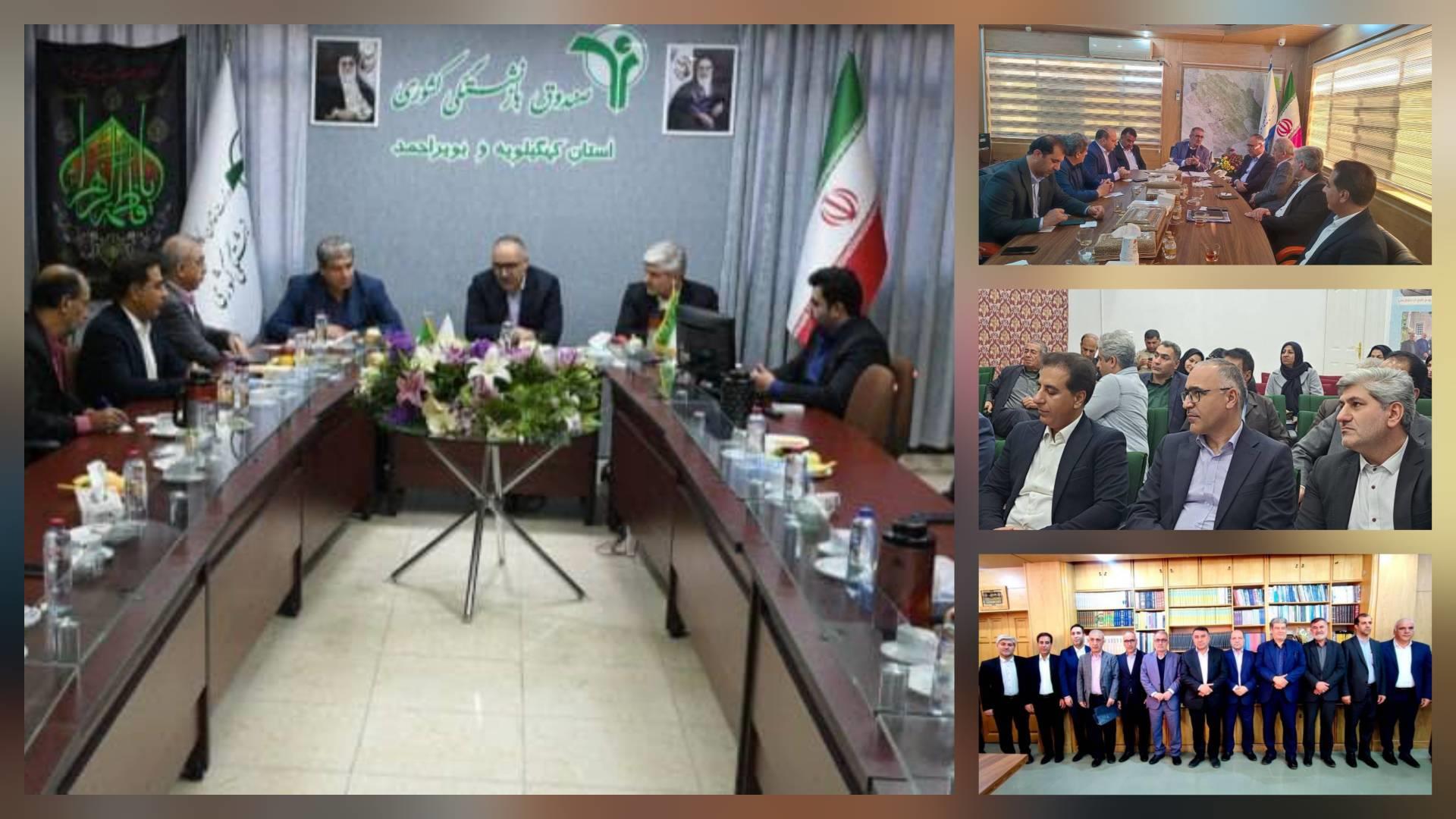 بازدید میدانی از شرکت های تابعه و نشست با استاندار و روسای کانون های بازنشستگی