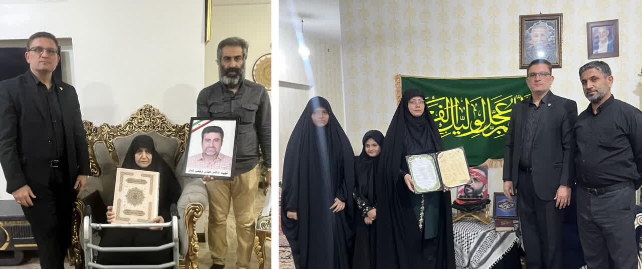 مدیر صندوق بازنشستگی خوزستان از خانواده‌های شهدای جنگ رمضان تجلیل کرد