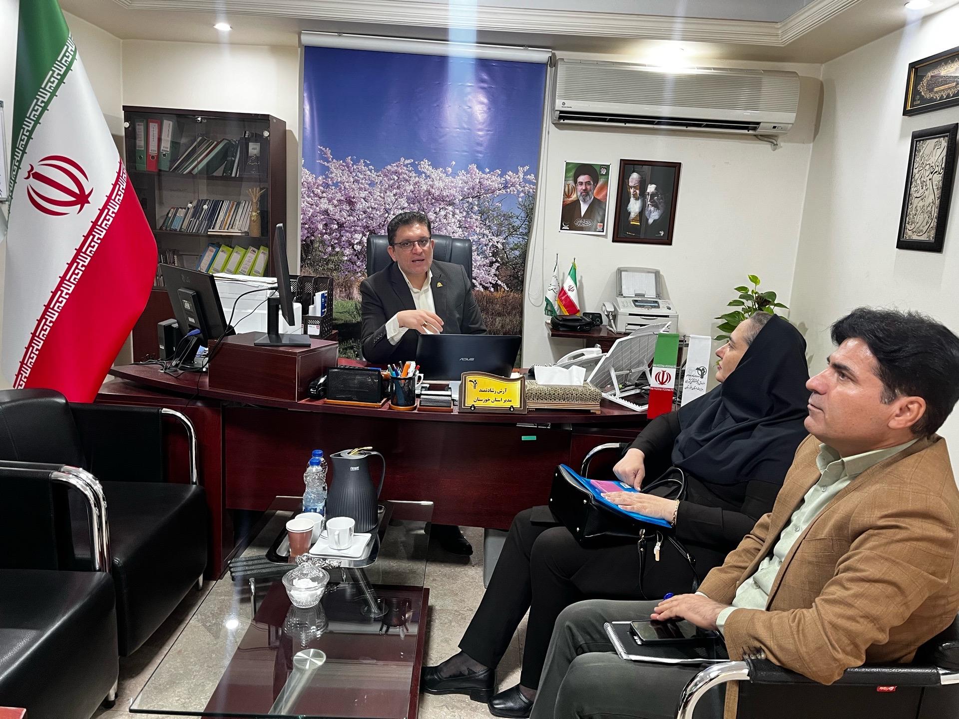 بازدید و ارزیابی روند فعالیت سامانه فواد ۱۲۸ در صندوق بازنشستگی استان خوزستان