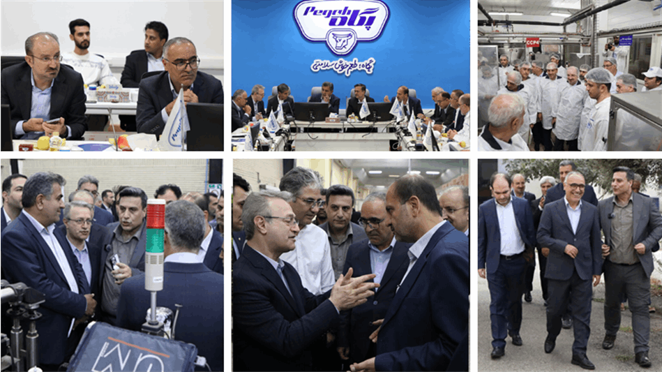بازدید مدیرعامل صندوق بازنشستگی کشوری و اعضای کمیسیون اجتماعی مجلس از مجتمع دخانیات و شرکت پگاه گلستان